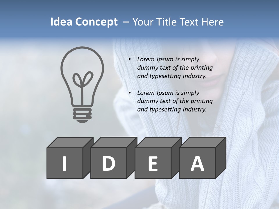 Sad Girl PowerPoint Template