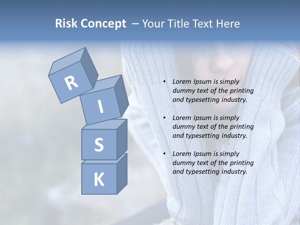 Sad Girl PowerPoint Template