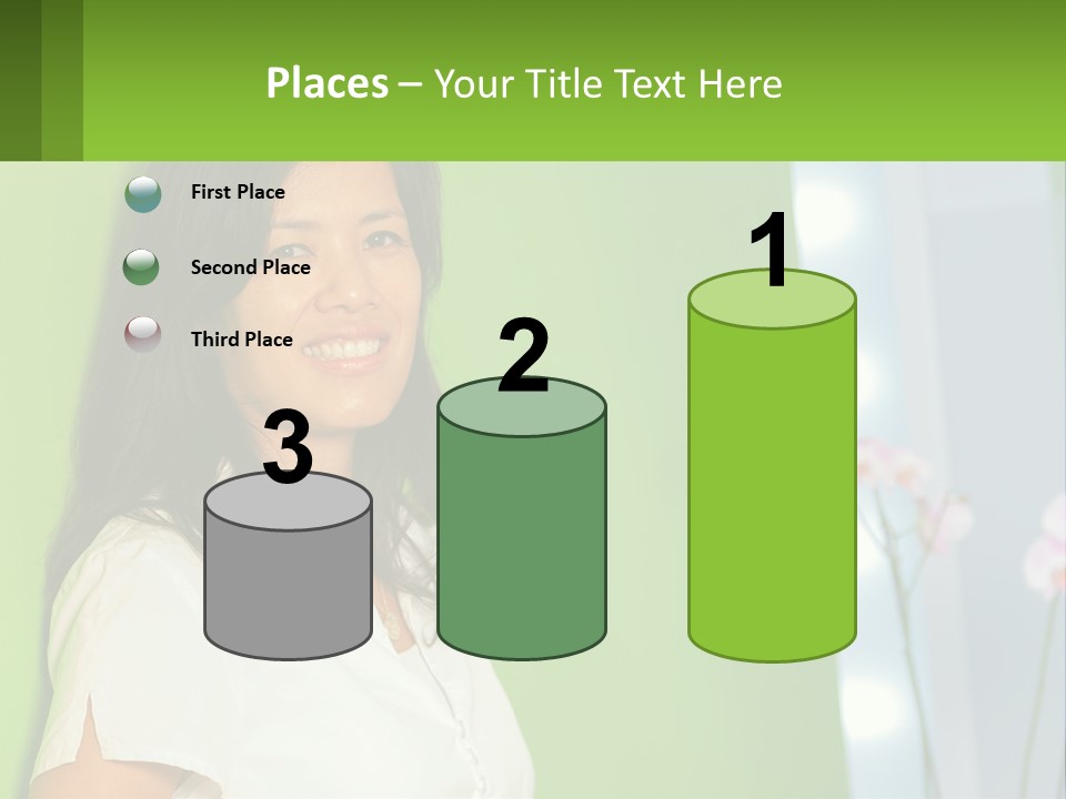 Woman Smiling PowerPoint Template