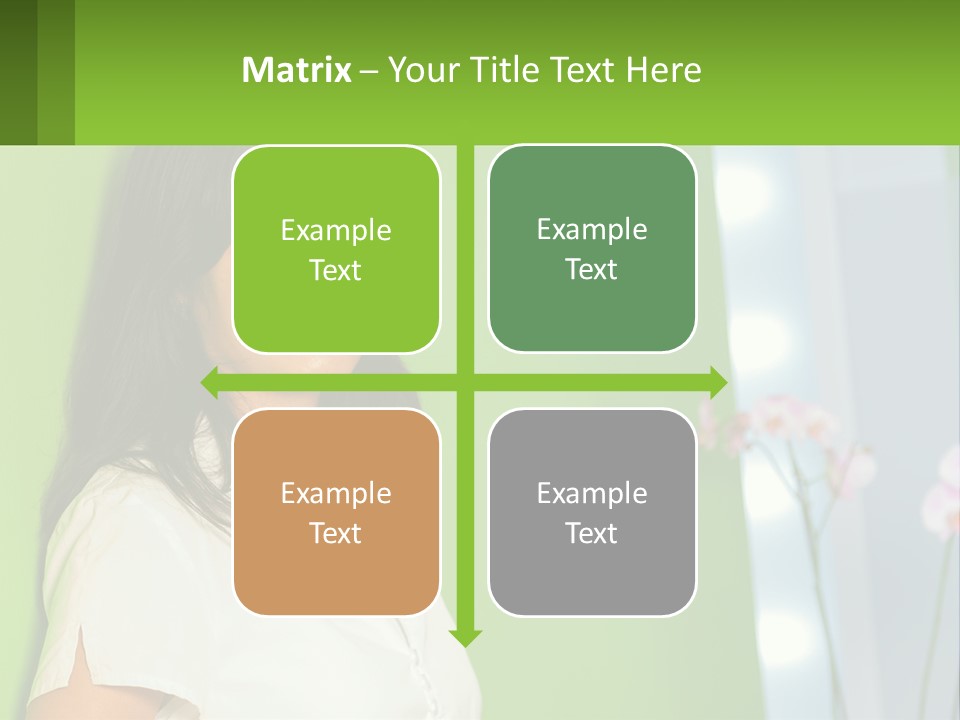 Woman Smiling PowerPoint Template