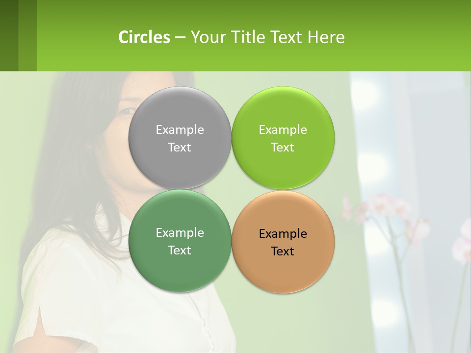 Woman Smiling PowerPoint Template