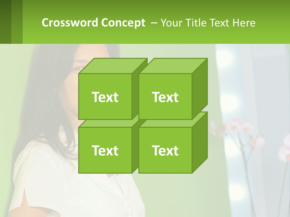 Woman Smiling PowerPoint Template