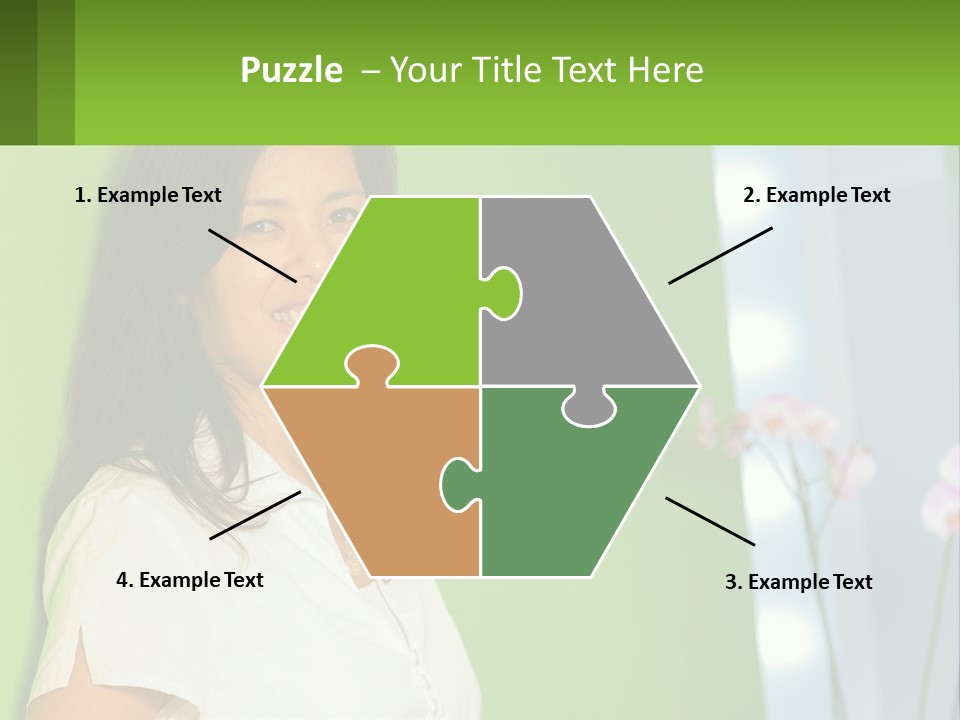 Woman Smiling PowerPoint Template