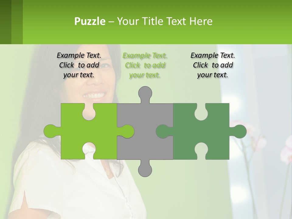 Woman Smiling PowerPoint Template