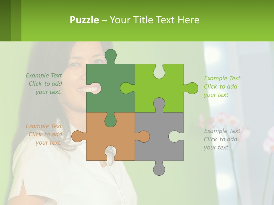 Woman Smiling PowerPoint Template