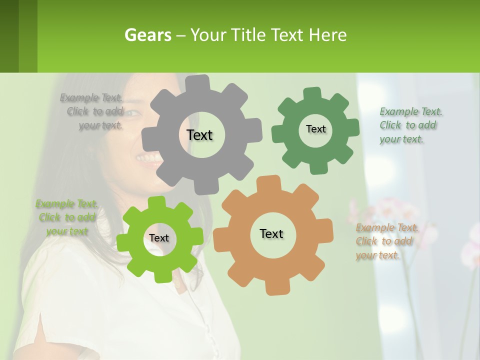 Woman Smiling PowerPoint Template