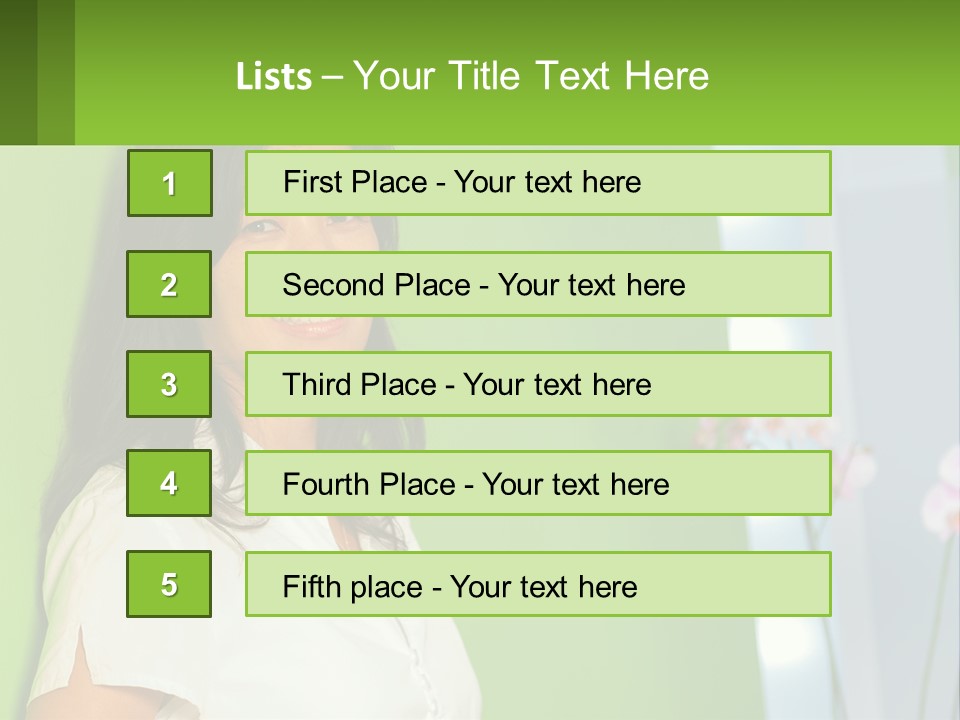 Woman Smiling PowerPoint Template