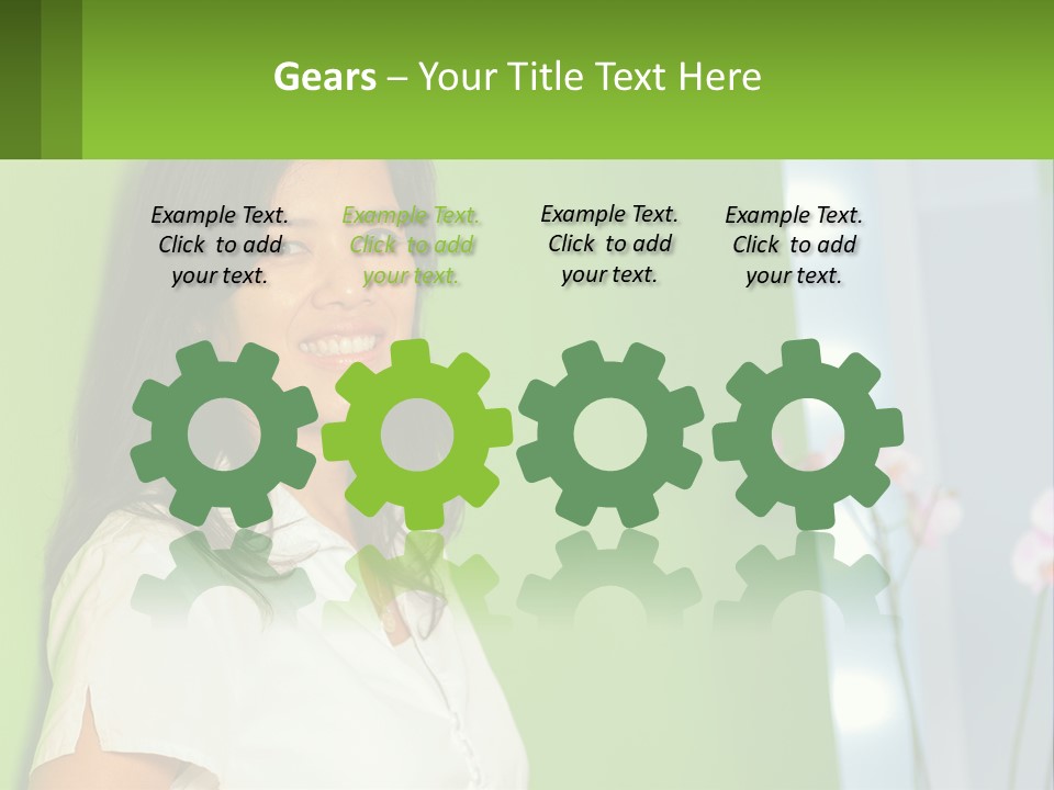 Woman Smiling PowerPoint Template