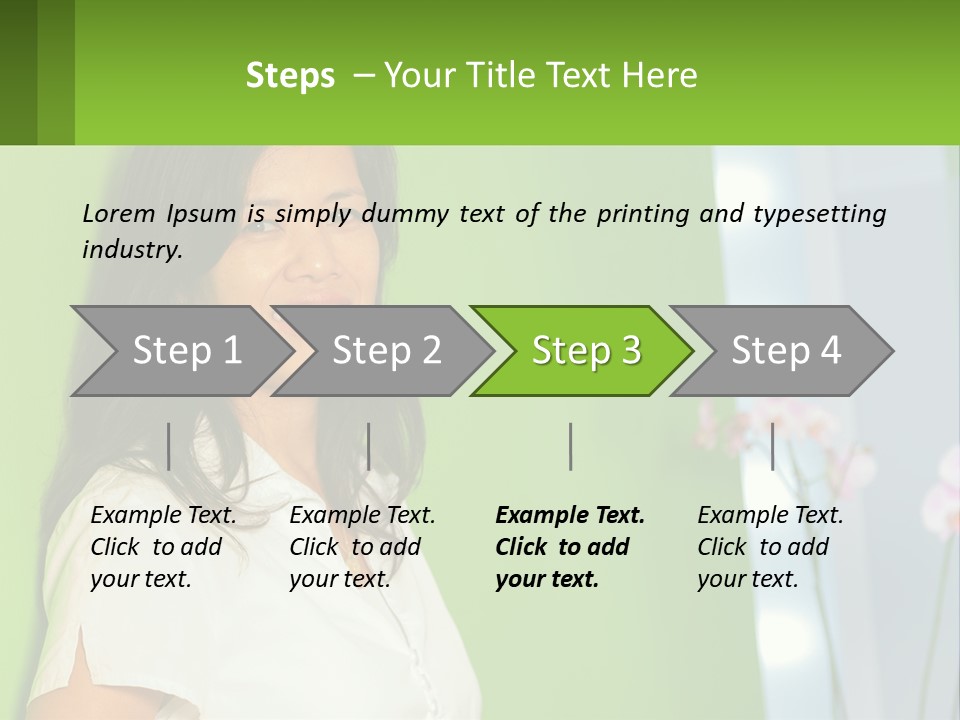 Woman Smiling PowerPoint Template