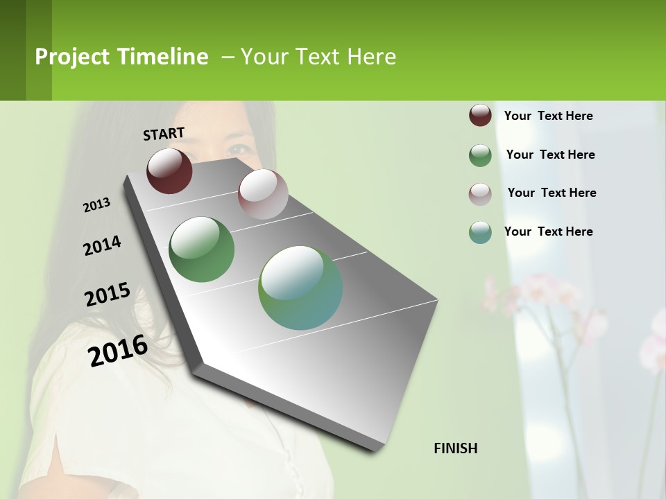 Woman Smiling PowerPoint Template