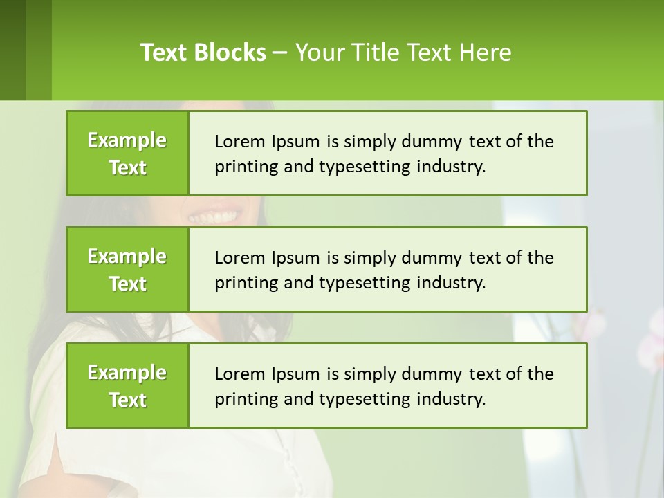 Woman Smiling PowerPoint Template