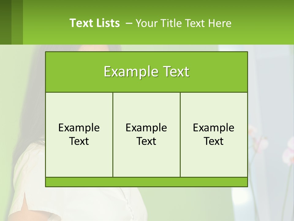 Woman Smiling PowerPoint Template