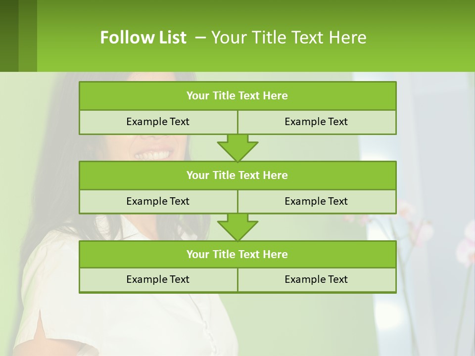 Woman Smiling PowerPoint Template