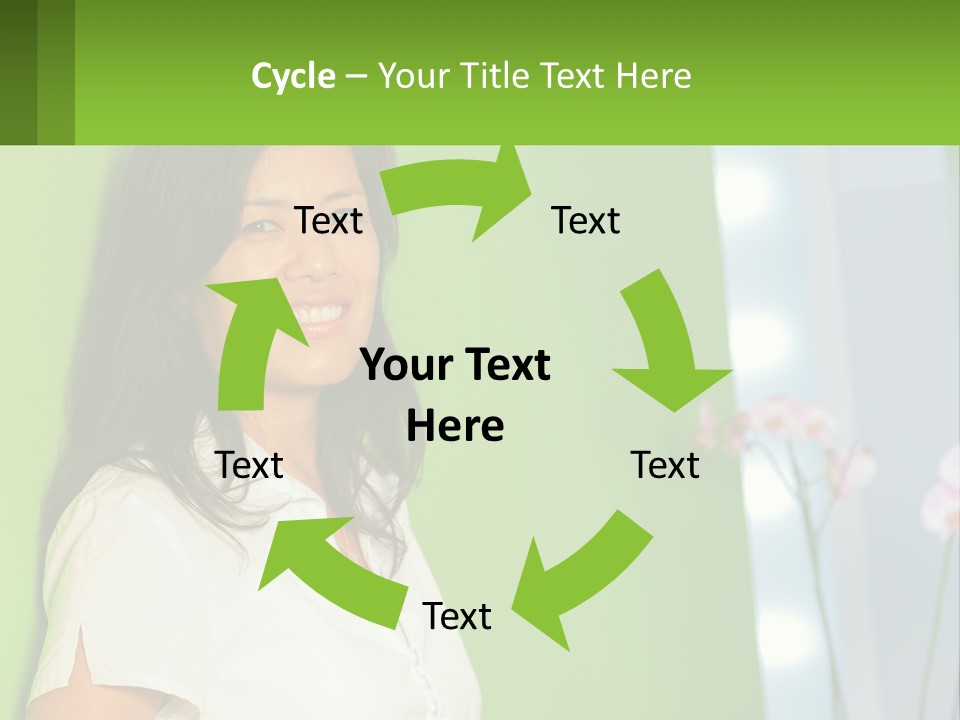 Woman Smiling PowerPoint Template