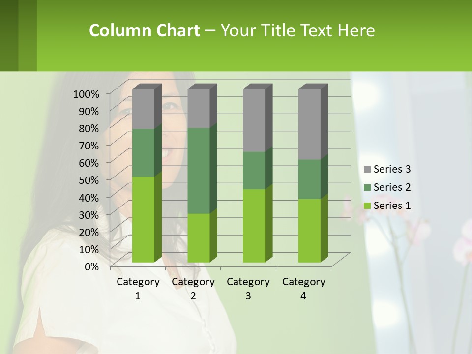 Woman Smiling PowerPoint Template