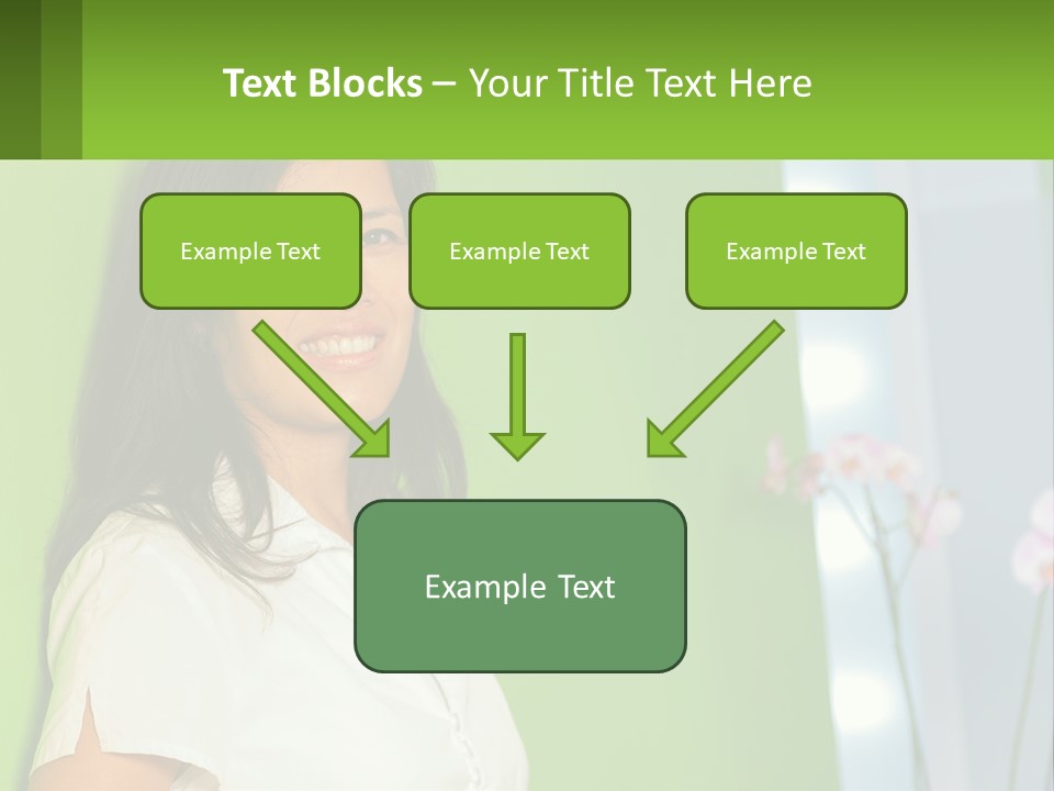 Woman Smiling PowerPoint Template