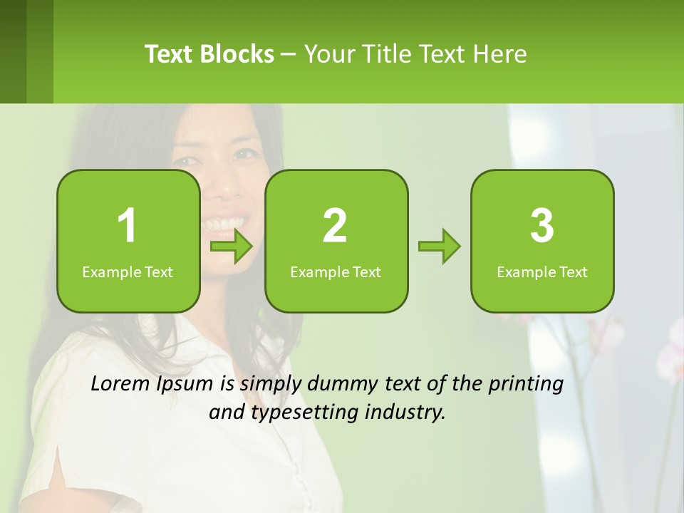 Woman Smiling PowerPoint Template