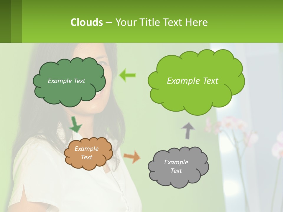 Woman Smiling PowerPoint Template