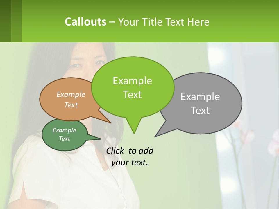 Woman Smiling PowerPoint Template