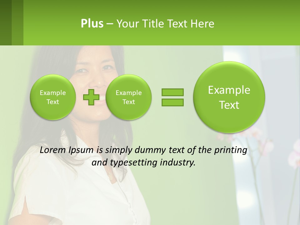 Woman Smiling PowerPoint Template