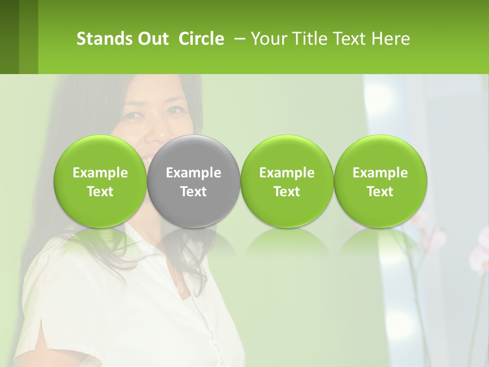 Woman Smiling PowerPoint Template