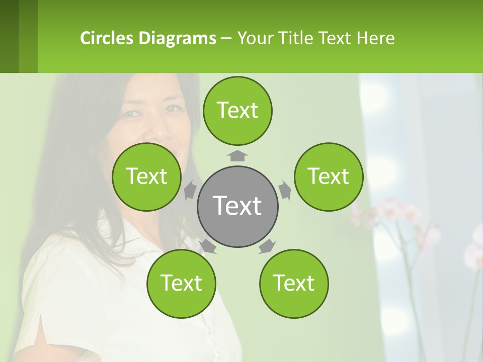 Woman Smiling PowerPoint Template