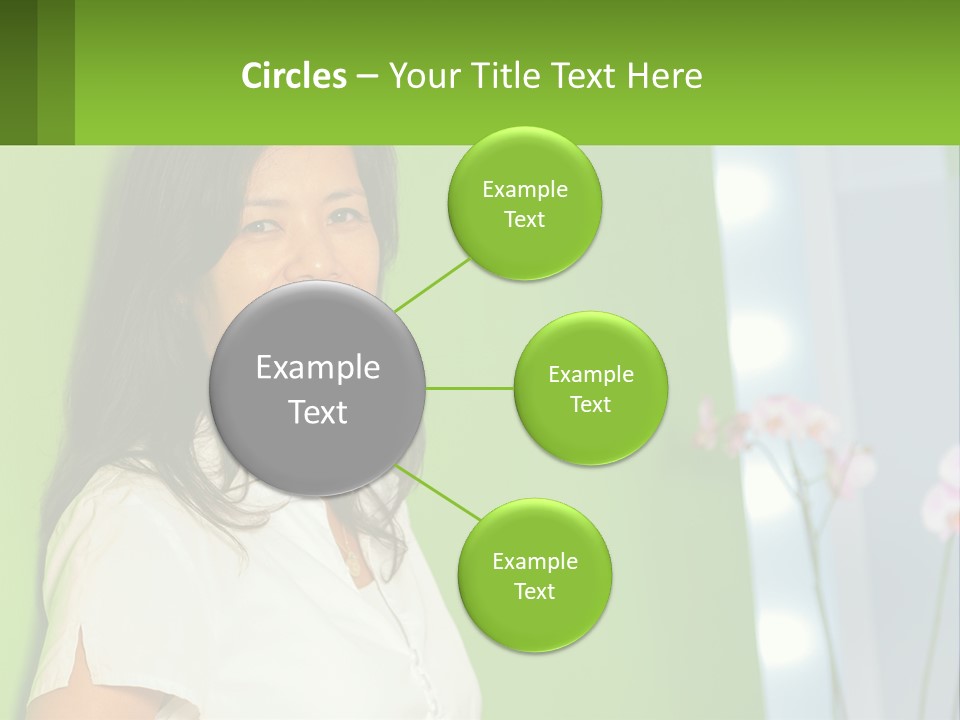 Woman Smiling PowerPoint Template