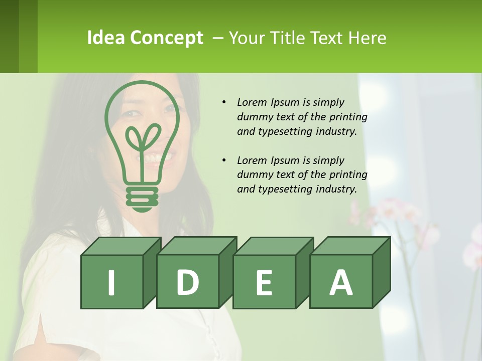 Woman Smiling PowerPoint Template