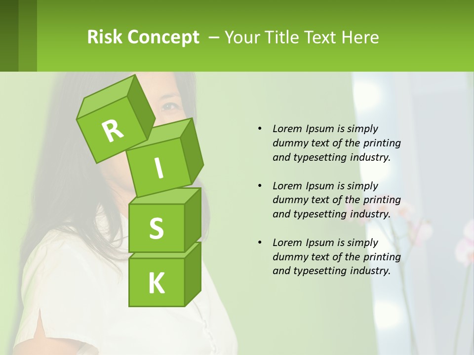 Woman Smiling PowerPoint Template