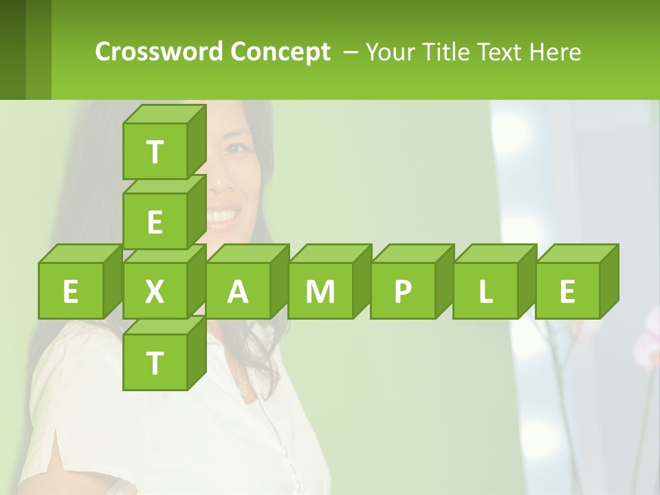 Woman Smiling PowerPoint Template