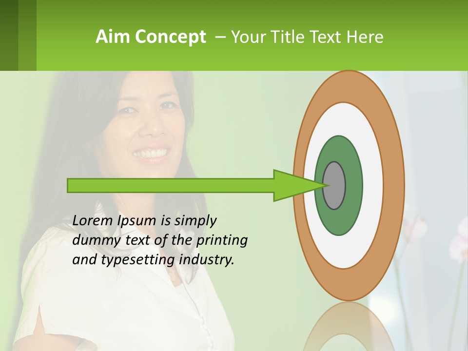 Woman Smiling PowerPoint Template