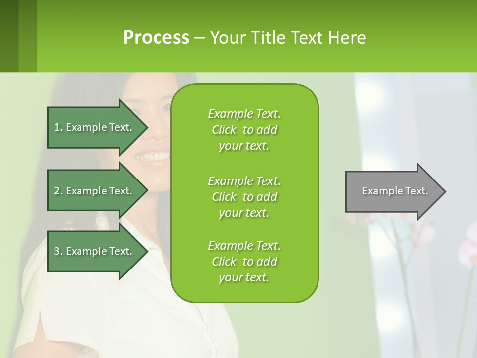 Woman Smiling PowerPoint Template
