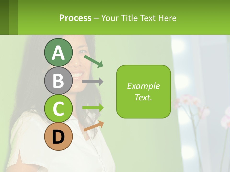 Woman Smiling PowerPoint Template