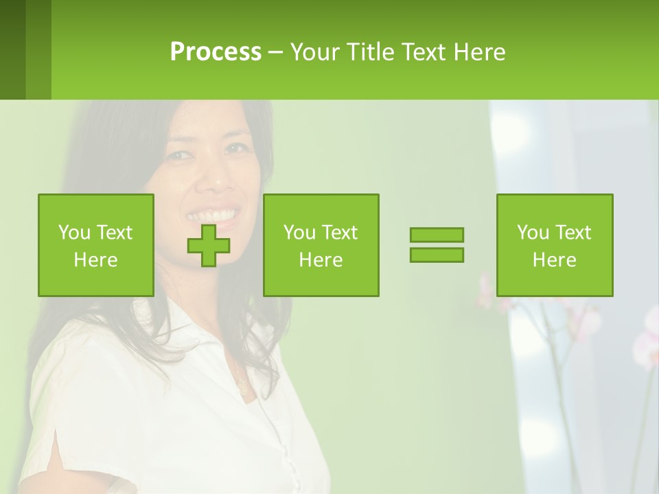 Woman Smiling PowerPoint Template