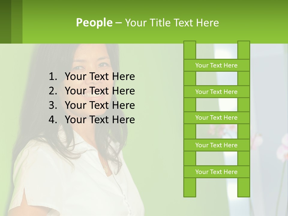 Woman Smiling PowerPoint Template