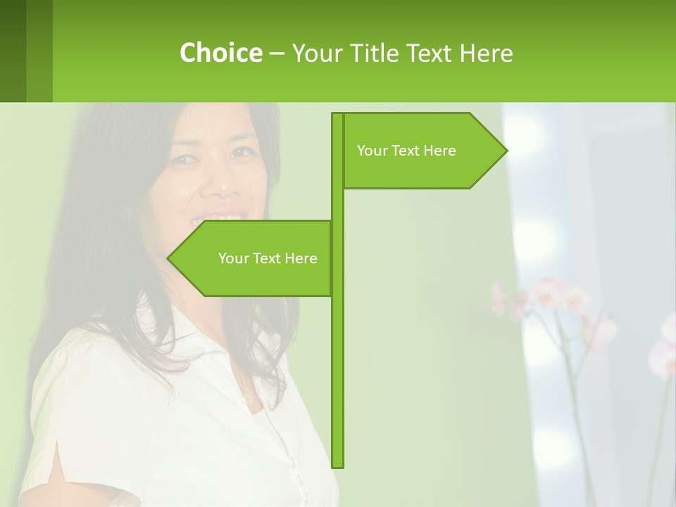 Woman Smiling PowerPoint Template