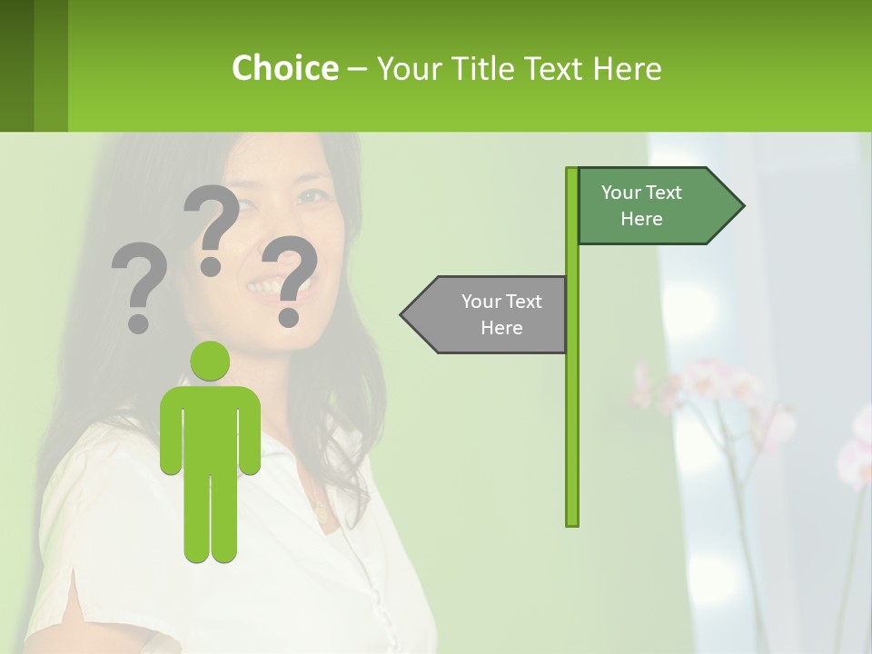 Woman Smiling PowerPoint Template