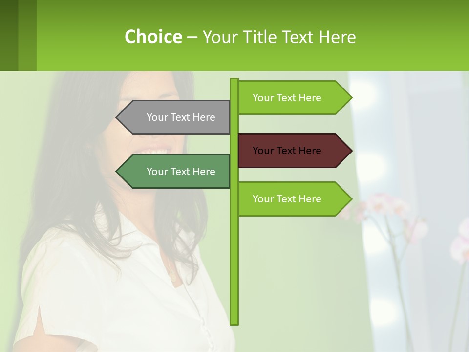 Woman Smiling PowerPoint Template