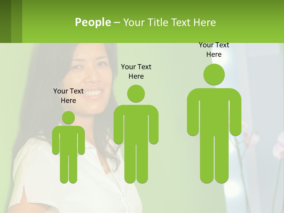 Woman Smiling PowerPoint Template