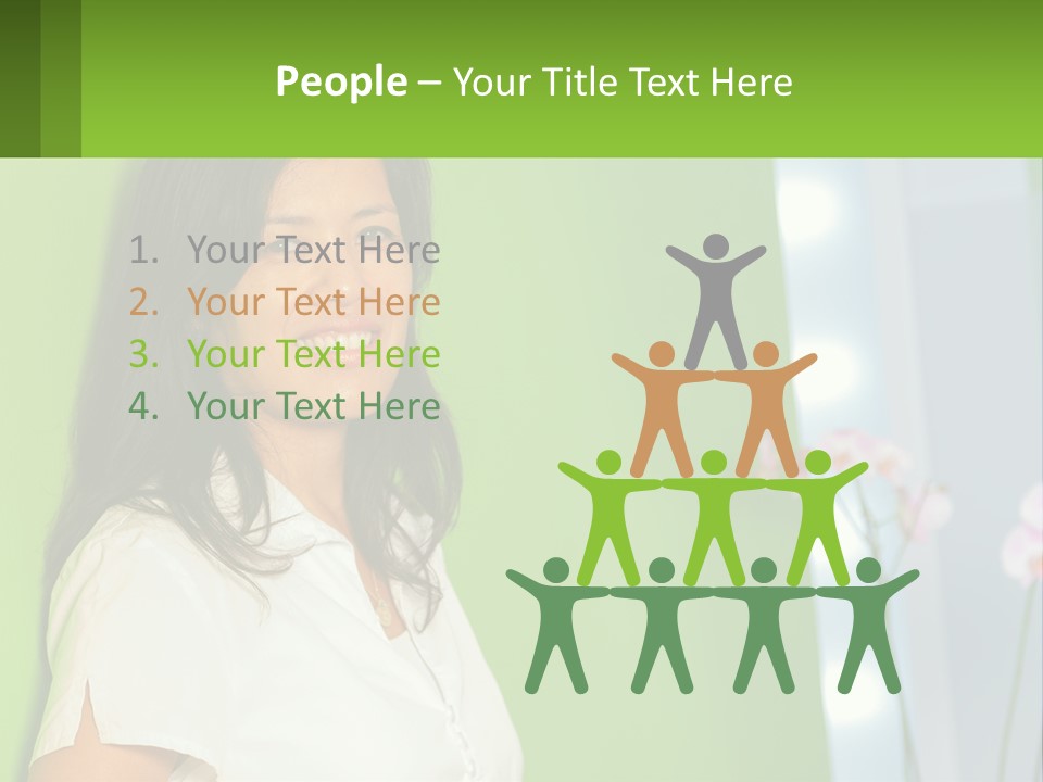 Woman Smiling PowerPoint Template