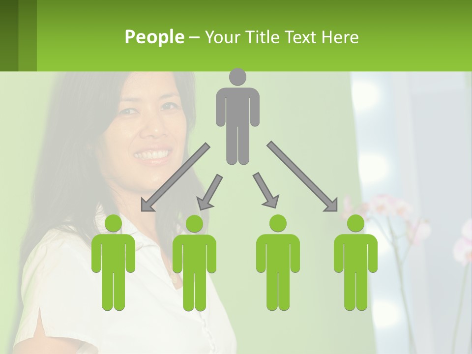 Woman Smiling PowerPoint Template