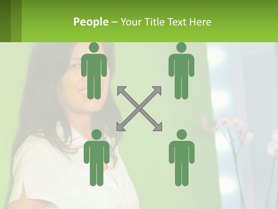 Woman Smiling PowerPoint Template