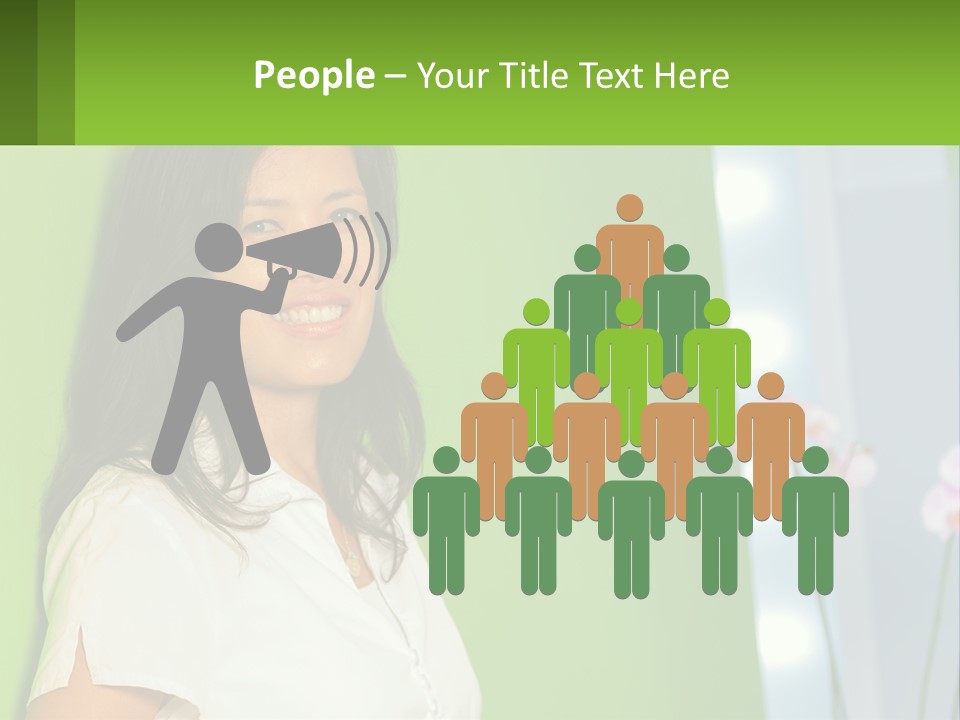 Woman Smiling PowerPoint Template