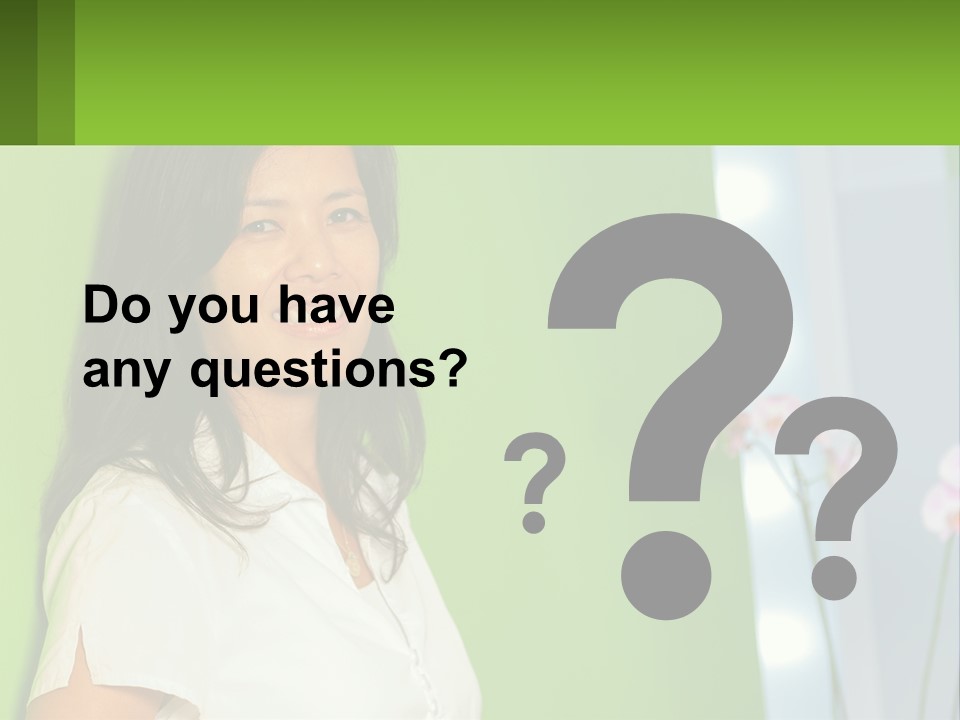 Woman Smiling PowerPoint Template