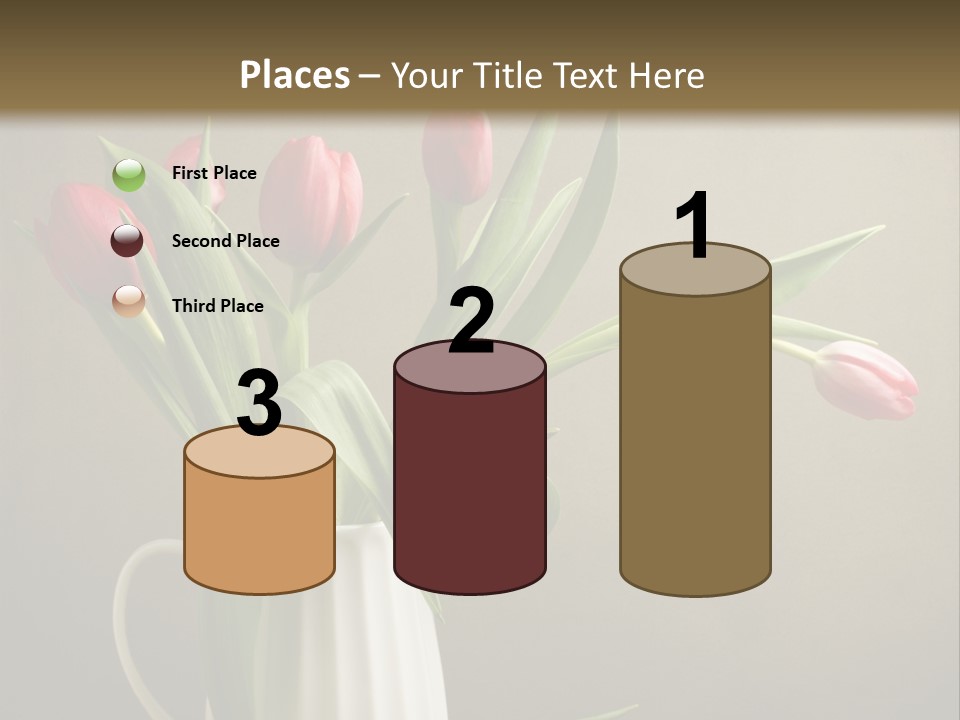 Tulips In A Vase PowerPoint Template