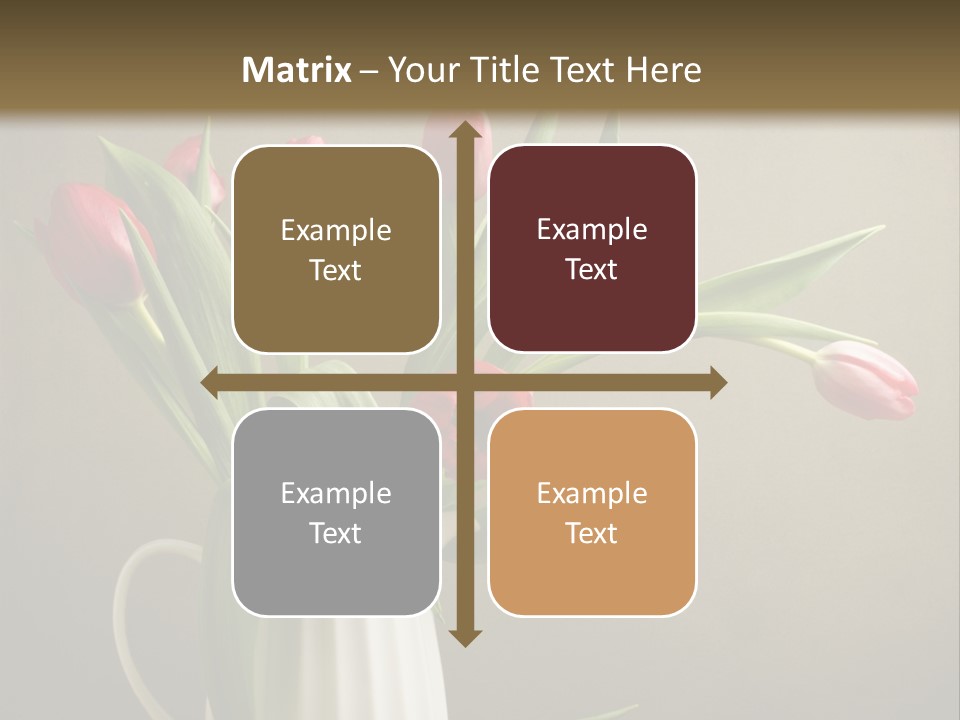 Tulips In A Vase PowerPoint Template