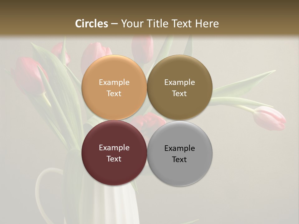 Tulips In A Vase PowerPoint Template