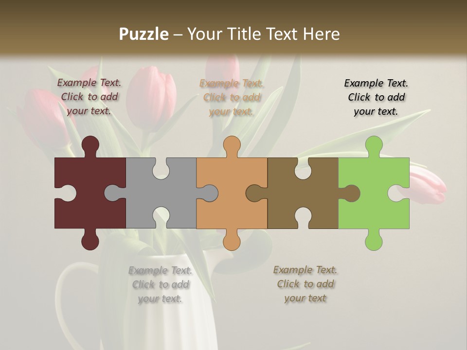 Tulips In A Vase PowerPoint Template