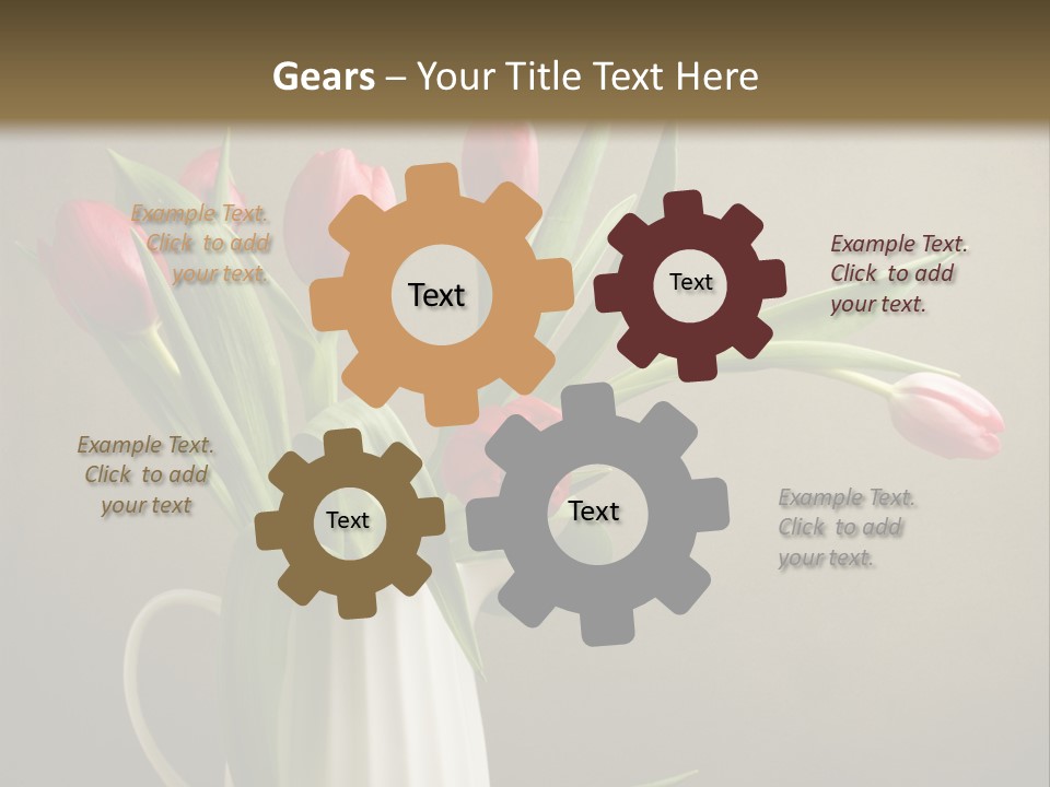 Tulips In A Vase PowerPoint Template