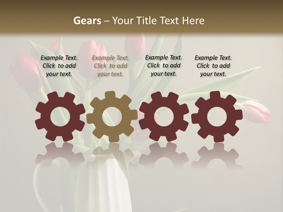 Tulips In A Vase PowerPoint Template